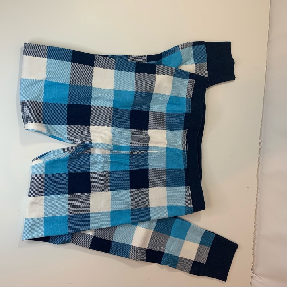 Wondershop Kids Blue Buffalo Plaid Pajama Set Stretchy Plaid Unisex - Picture 15 of 16